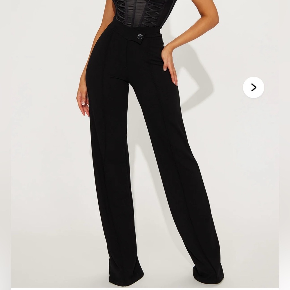 Elegant Black Women's High Waist Pants
